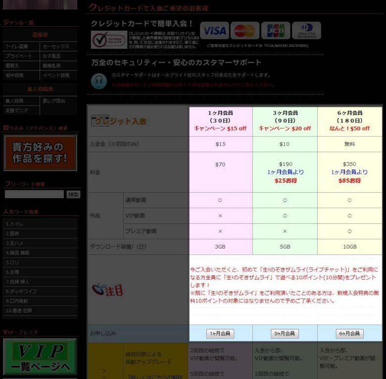 のぞきザムライの入会方法を図解解説、安全な入会はコチラから